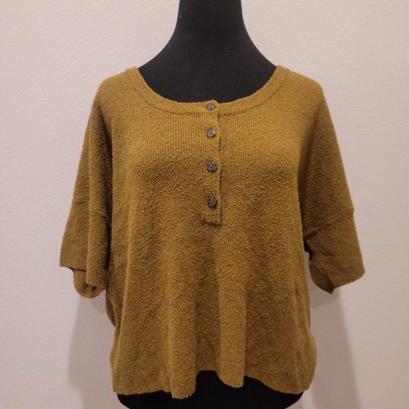 Madewell Henley Sweater Tee Size XL - Picture 3 of 6